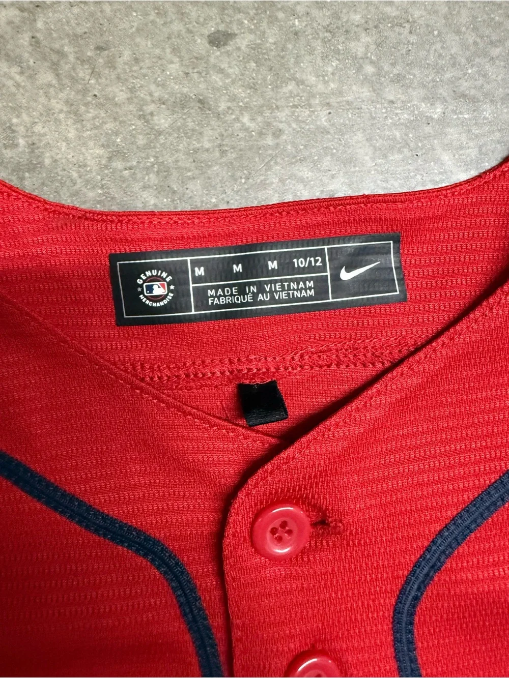 Atlanta Braves Ronald Acuna Jr. #13 Nike Red Alt 2 Youth Jersey Sz Medium 10/12